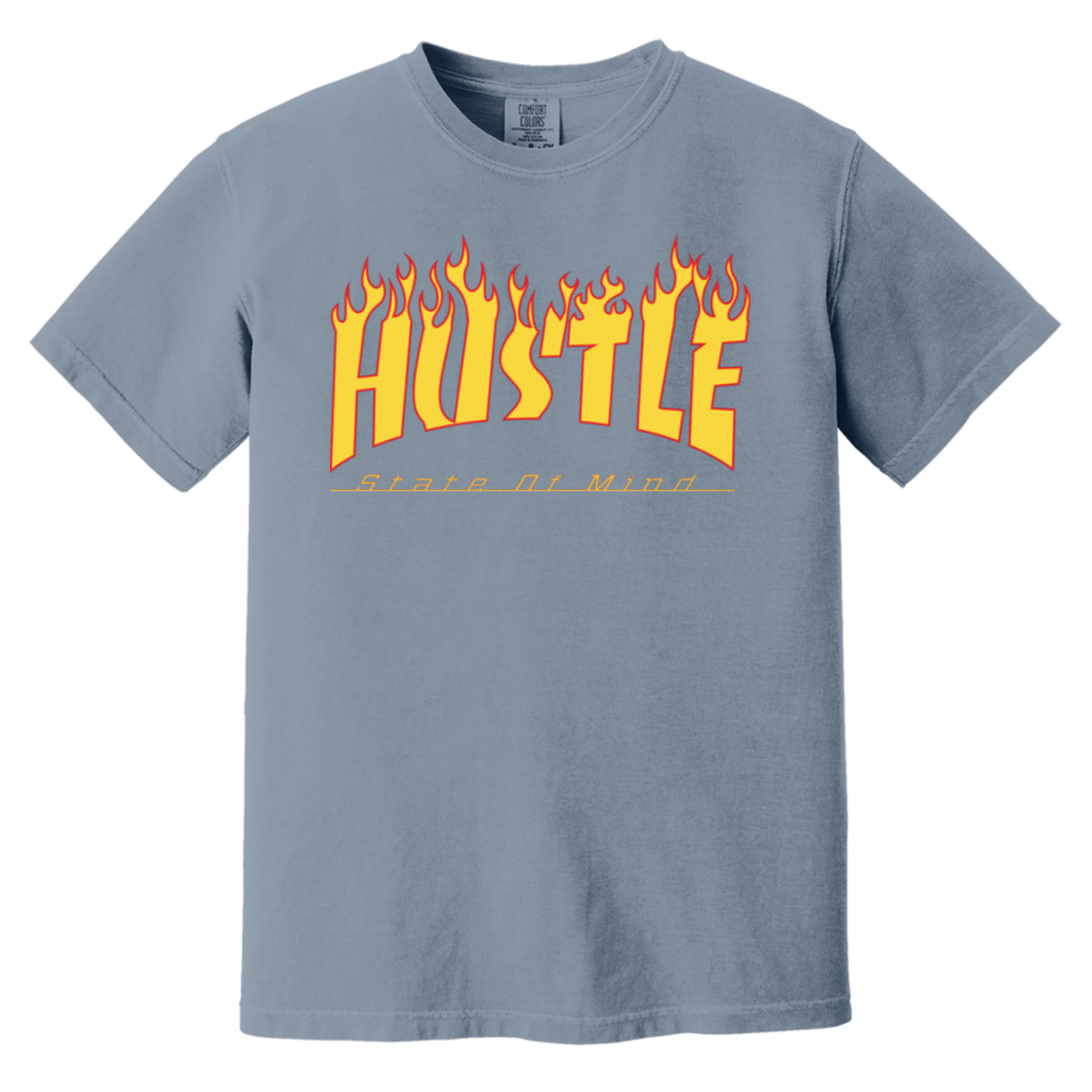 Hustle Flame Heavyweight T-Shirt - Hustle Everything