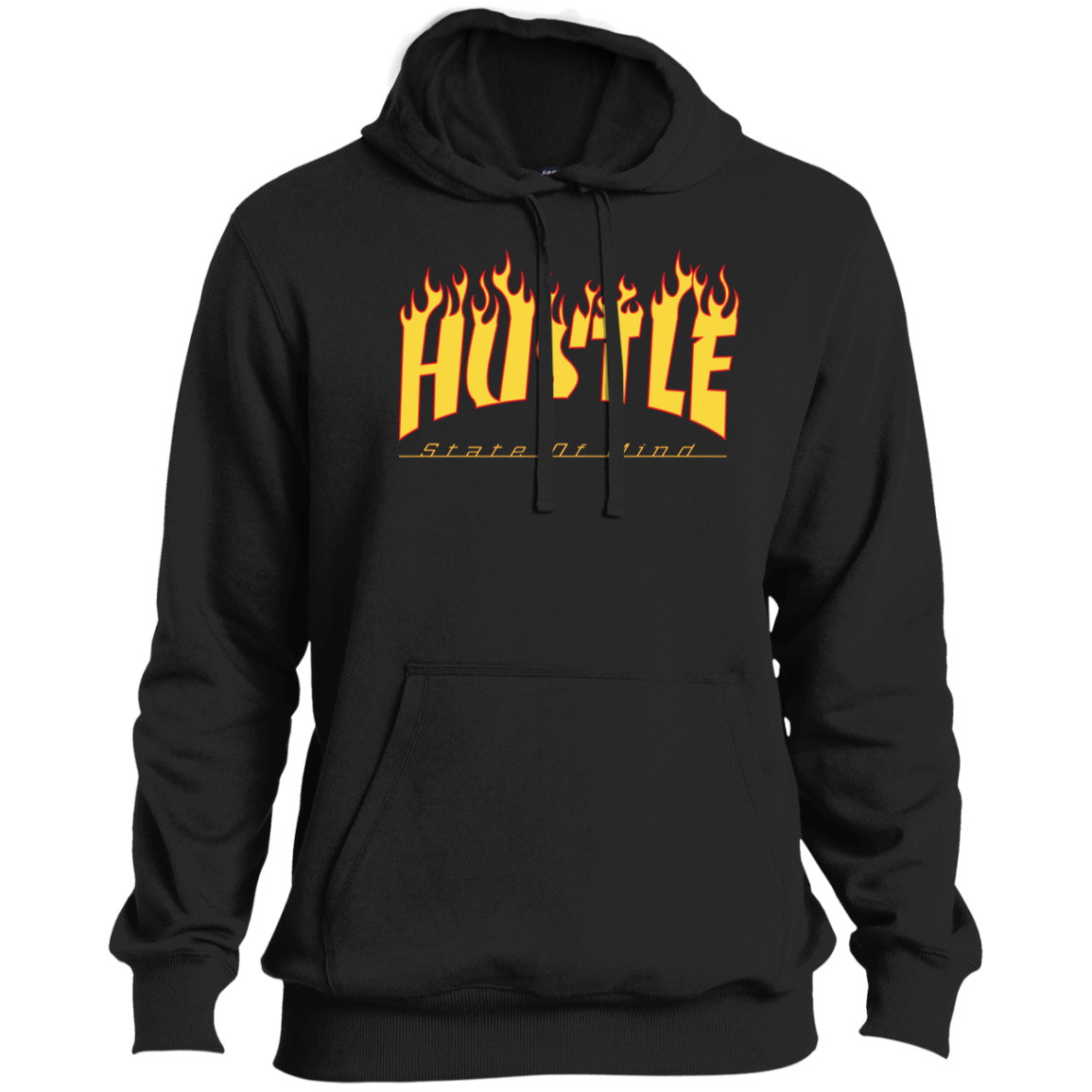 Hustle Flame Tall Pullover Hoodie - Hustle Everything