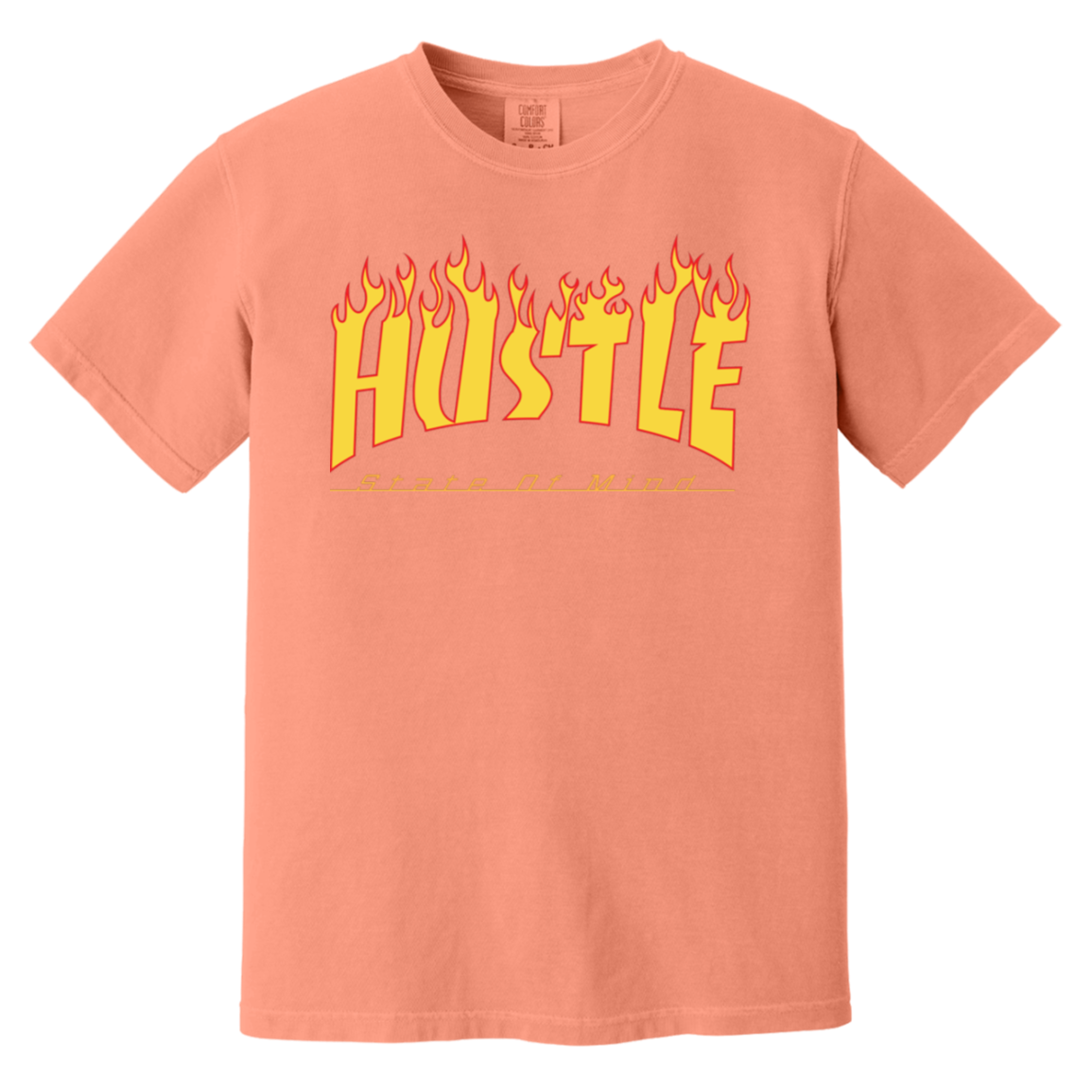 Hustle Flame Heavyweight T-Shirt - Hustle Everything