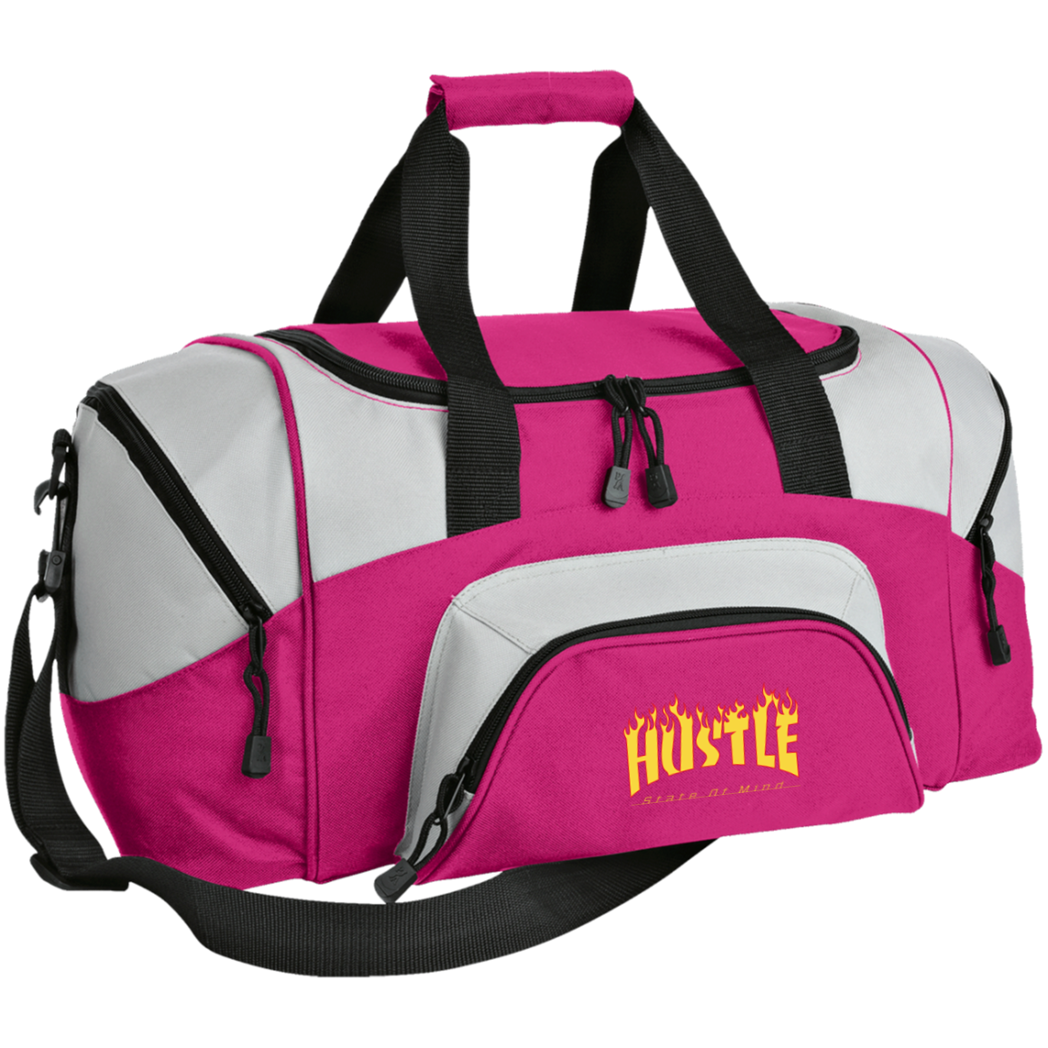 Hustle Flame Colorblock Sport Duffel - Hustle Everything