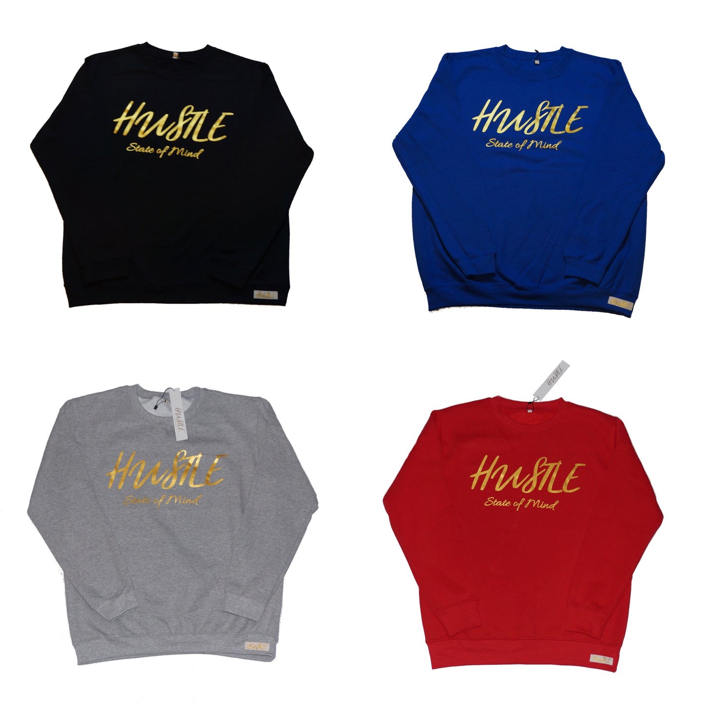 Sweater - Grey Hustle State of Mind Crewneck - Hustle Everything