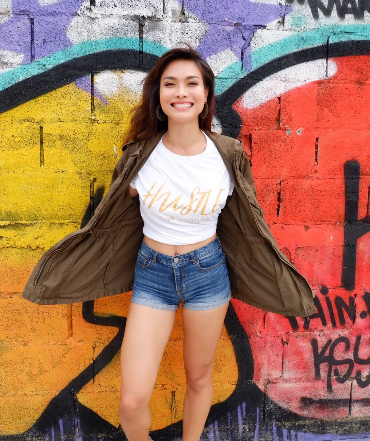 T-Shirt - White Hustle State of Mind - Hustle Everything