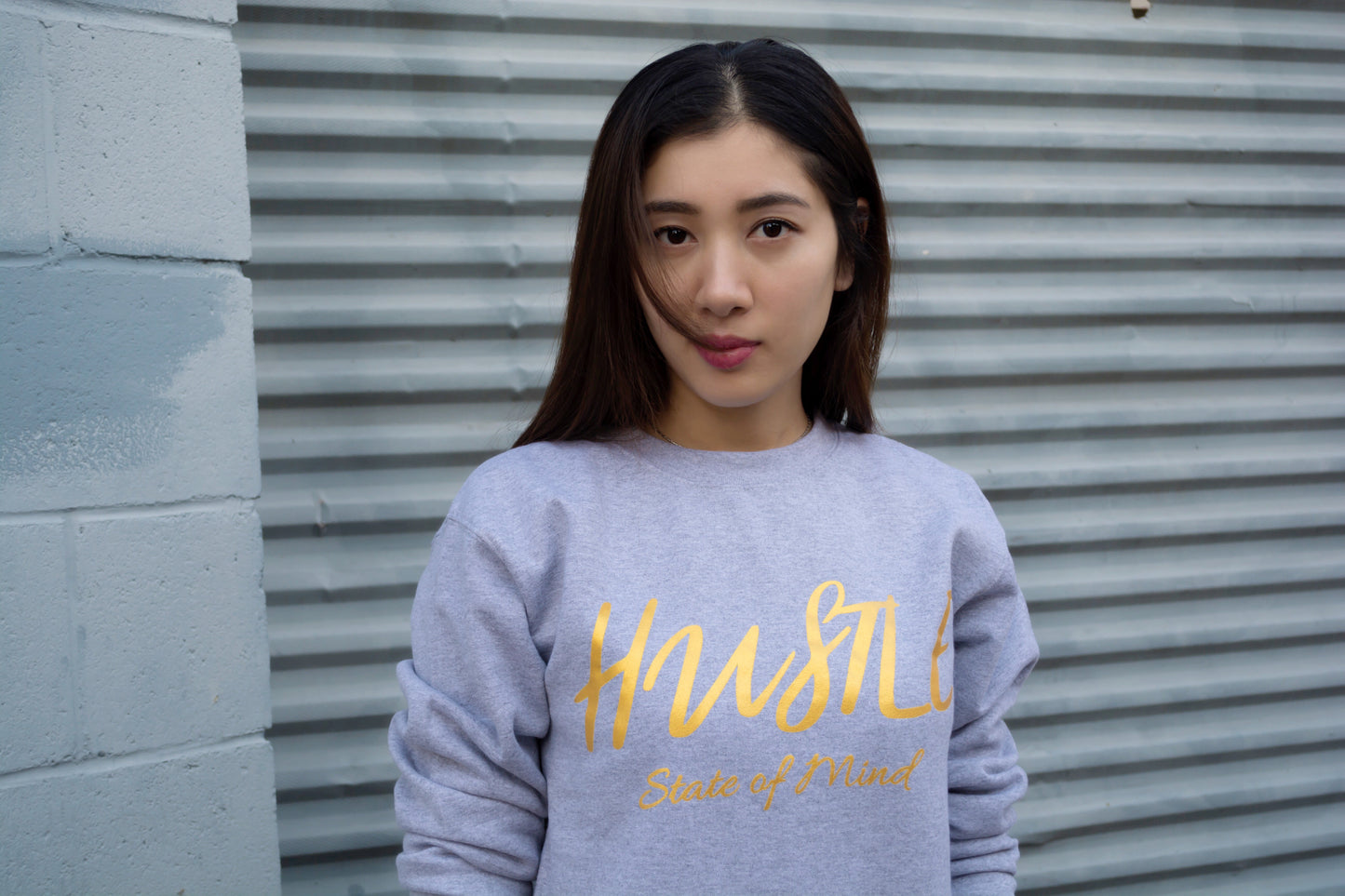 Sweater - Grey Hustle State of Mind Crewneck - Hustle Everything