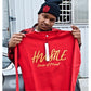 Sweater - Blood Red Hustle State of Mind Crewneck - Hustle Everything