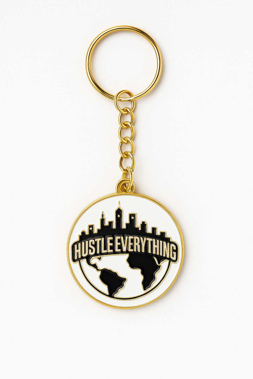 Hustle Everything World Keychain