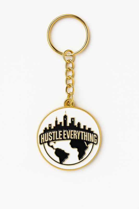 Hustle Everything World Keychain