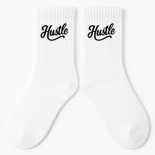Hustle Embroidered Socks