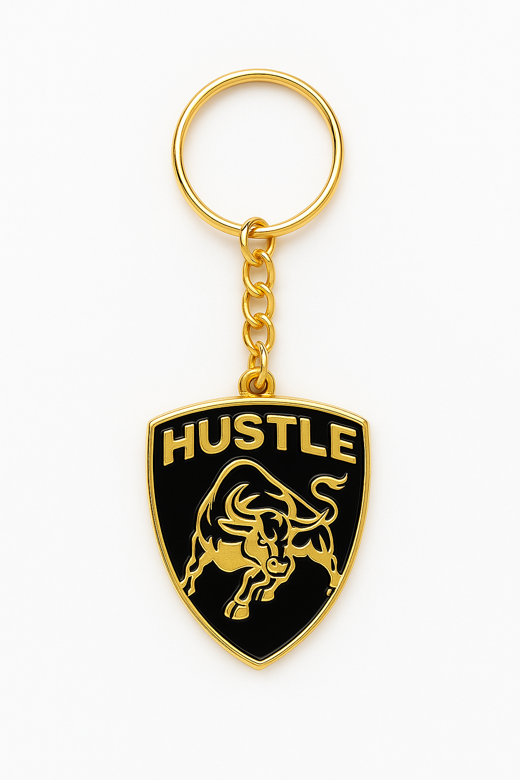 Hustle Everything Bull Market Keychain