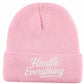 Hustle Everything Embroidered Beanie