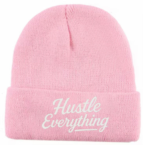 Hustle Everything Embroidered Beanie