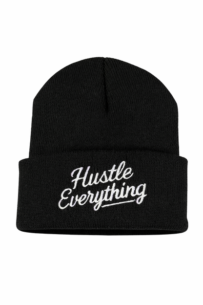 Hustle Everything Embroidered Beanie