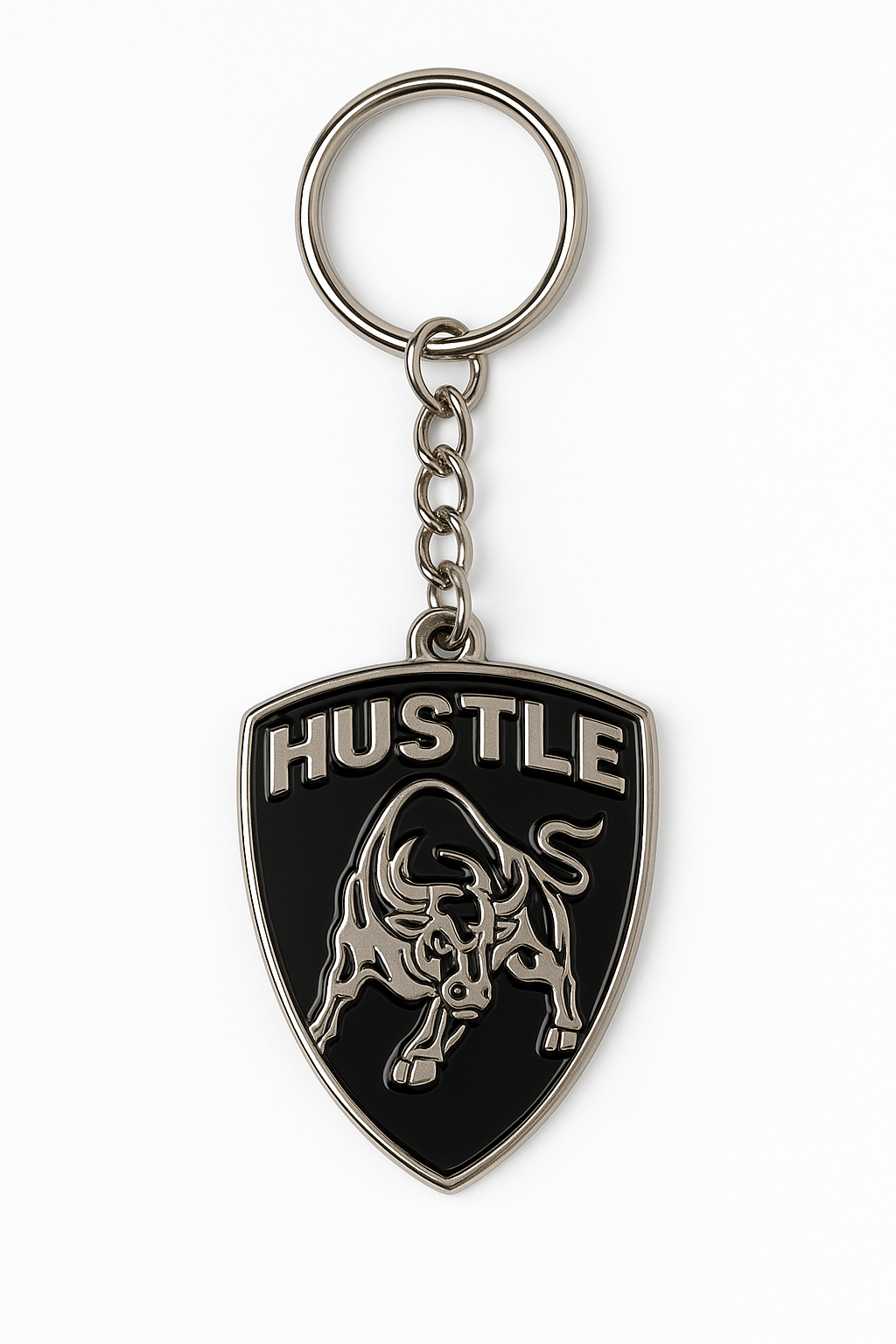 Hustle Everything Bull Market Keychain