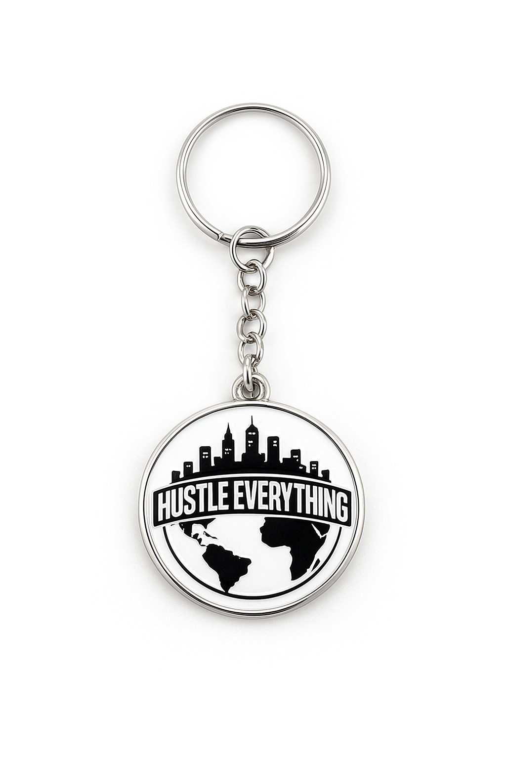 Hustle Everything World Keychain