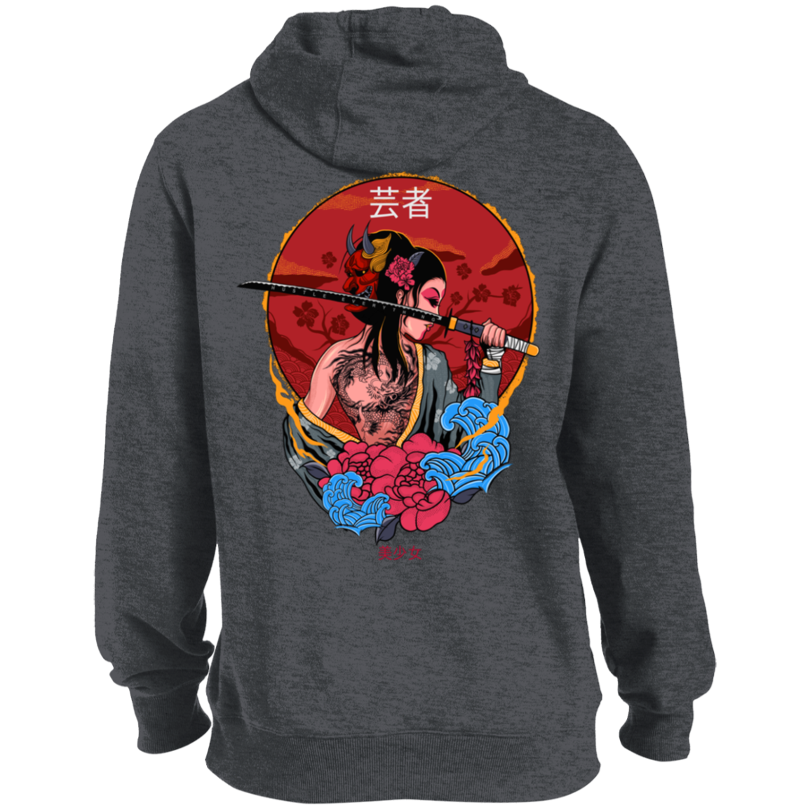 Legend of the Geisha and the Hustle Sword Tall Pullover Hoodie - Hustle Everything