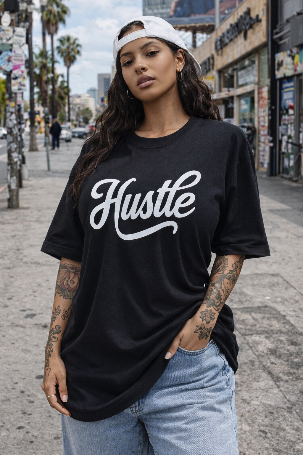 Hustle Puff Print T-Shirt