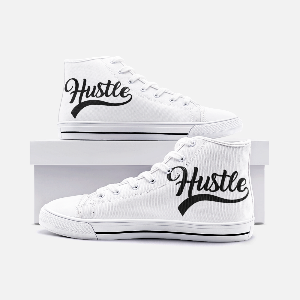 Hustle 3.0 Unisex High Top Canvas Shoes - Hustle Everything
