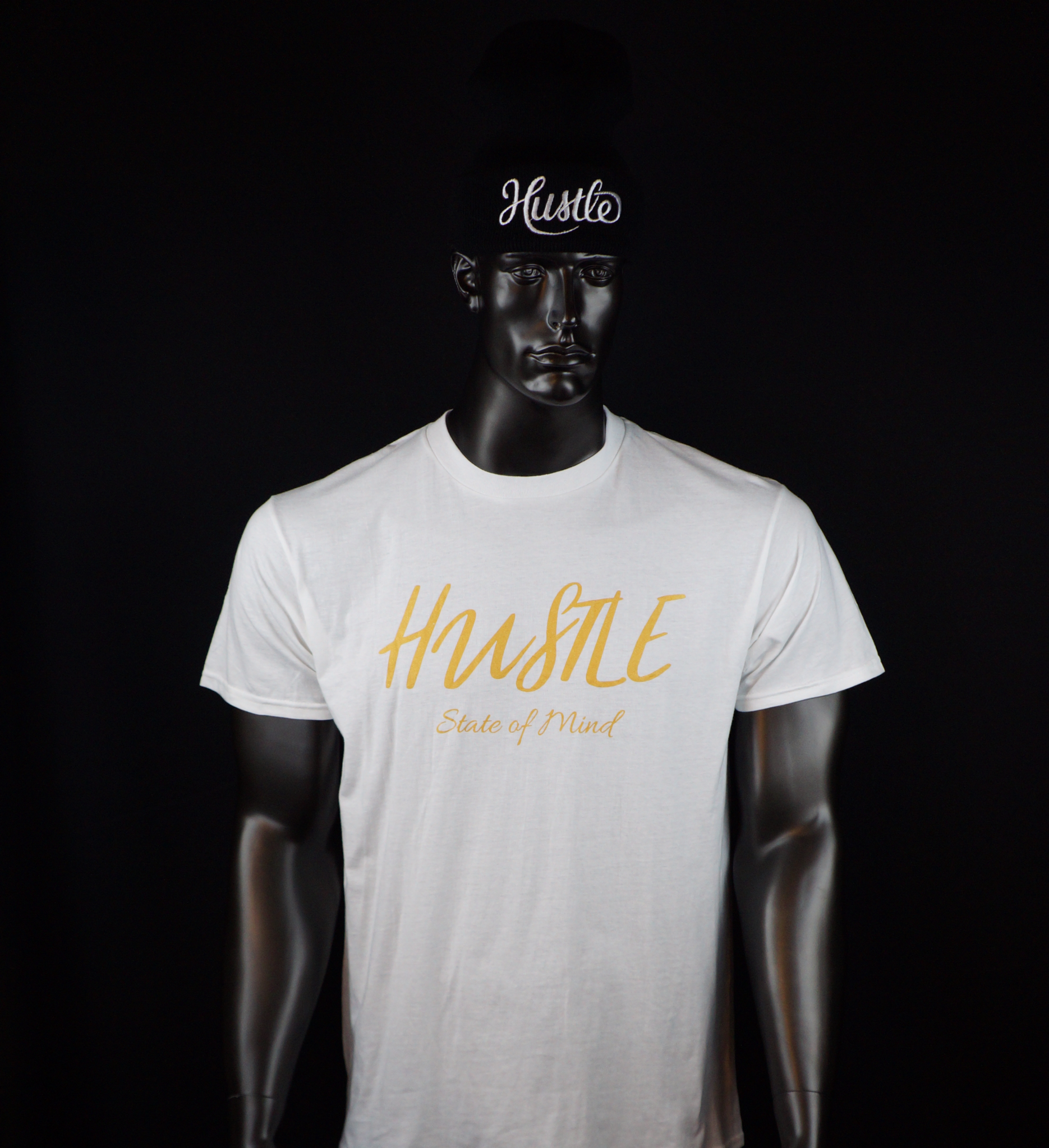 T-Shirt - White Hustle State of Mind - Hustle Everything