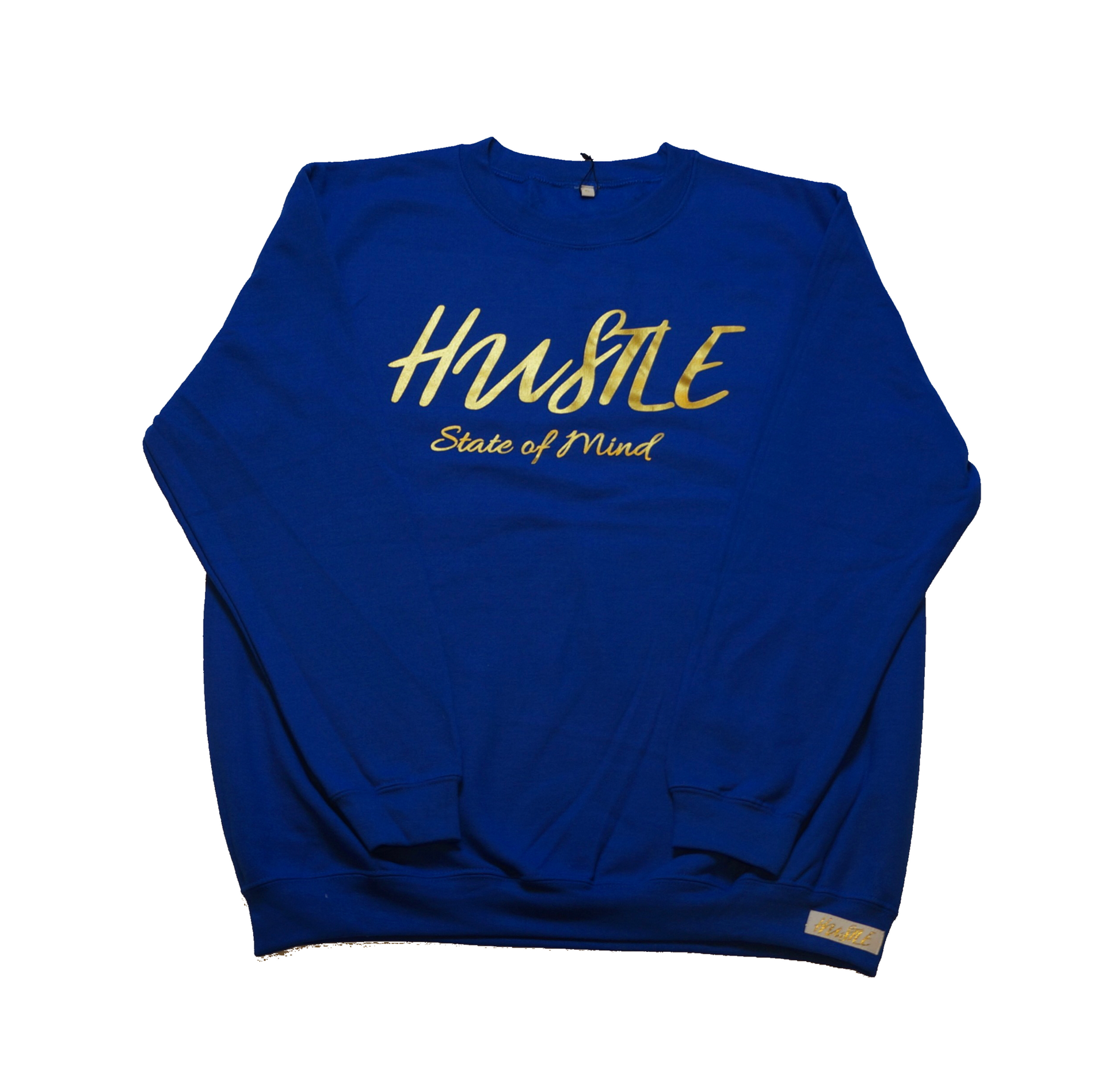 Sweater - Royal Blue Hustle State of Mind Crewneck - Hustle Everything
