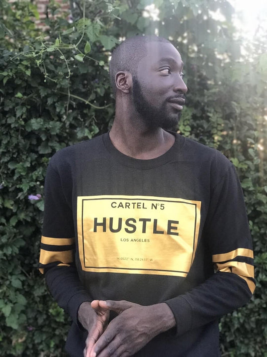 Sweater - Cartel No. 5 Sweater Black & Gold - Hustle Everything